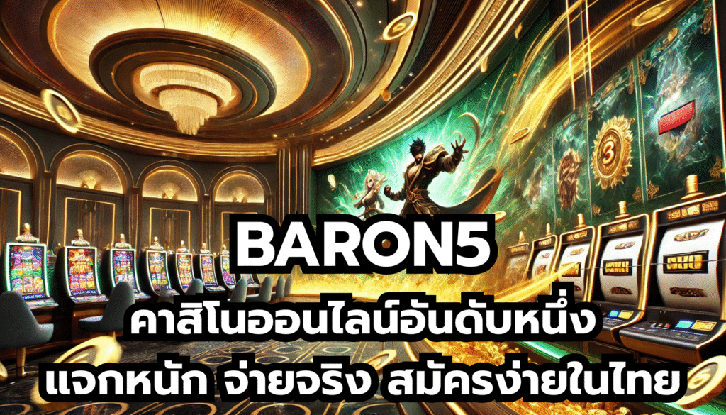 BARON5 คาสิโนออนไลน์อันดับหนึ่ง แจกหนัก จ่ายจริง สมัครง่ายในไทย